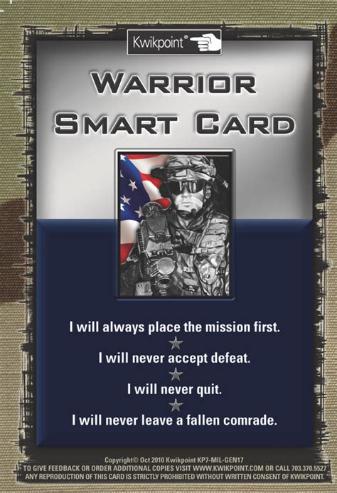 first army warrior smart card|Kits .